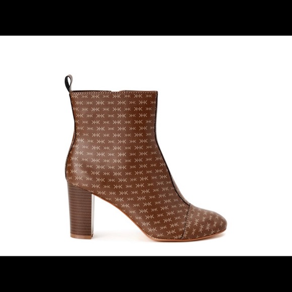 Kendall + Kylie Women's Arenza Block Heel Bootie, brown size 7.5 - Picture 6 of 8